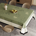 vintage Zen Faux Linen Waterproof Tablecloth