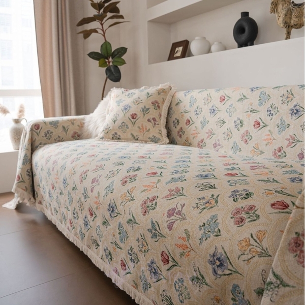 jacquard Thickened Geometric Sofa Cover Throw Blanket