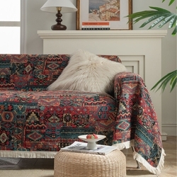 Jacquard Miao White Tassels