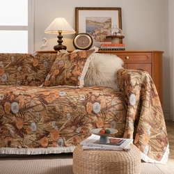 Jacquard Coffee Dandelion White Tassels