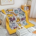 yellow graffiti nordic Minimalist Sofa Cover Three To Four Seater Universal Throw