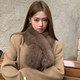 double-Sided Real Fox Fur Neck Warmer For Women