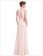 Bodenlanges ärmelloses Prom-Kleid aus Chiffon mit perlenbesetztem Ausschnitt