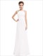 Bodenlanges ärmelloses Prom-Kleid aus Chiffon mit perlenbesetztem Ausschnitt