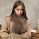 double-Sided Real Fox Fur Neck Warmer For Women