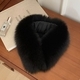 brown Real Fox Fur Neck Warmer Winter Scarf