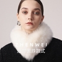 brown Real Fox Fur Neck Warmer Winter Scarf