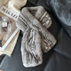 double-Sided Woven Rex Rabbit Fur Scarf For Women