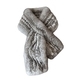 double-Sided Woven Rex Rabbit Fur Scarf For Women