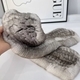 hand Woven Rex Rabbit Fur Scarf Winter Neck Warmer