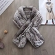 hand Woven Rex Rabbit Fur Scarf Winter Neck Warmer