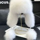women's Fox Fur Earflap Ushanka Hat