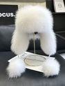 women's Fox Fur Earflap Ushanka Hat