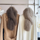 double-Sided Real Fox Fur Woven Scarf For Women