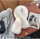 double-Sided Real Fox Fur Woven Scarf For Women