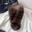 sable dark Sable Fox Fur Scarf For Women Thickened Winter Neck Warmer