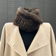 real Rabbit Fur Scarf Women Winter Double-Sided Thickened Warm Fluffy Neck Warmer