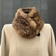 real Rabbit Fur Scarf Women Winter Double-Sided Thickened Warm Fluffy Neck Warmer