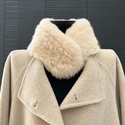 real Rabbit Fur Scarf Women Winter Double-Sided Thickened Warm Fluffy Neck Warmer
