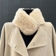 real Rabbit Fur Scarf Women Winter Double-Sided Thickened Warm Fluffy Neck Warmer