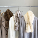 faux Sable Fur Neck Warmer Scarf For Women