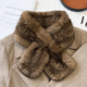 faux Sable Fur Neck Warmer Scarf For Women