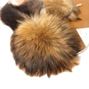 natural raccoon fur color green Rex Rabbit Fur Earmuffs With Raccoon Fur Trim