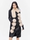 avant-Garde Detachable Pompom Fox Fur Double-Sided Leather Scarf