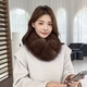 sable Fox Fur Scarf With Rex Rabbit Lining