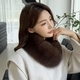 sable Fox Fur Scarf With Rex Rabbit Lining