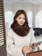 sable Fox Fur Scarf With Rex Rabbit Lining
