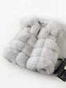 finland Imported Fox Fur Vest Women's Round Neck Waistcoat