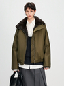 reversible Rabbit Fur Lined Parka Coat
