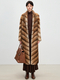 natural long Full Pelt Velvet Mink Fur Coat