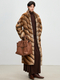 natural long Full Pelt Velvet Mink Fur Coat
