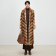 natural long Full Pelt Velvet Mink Fur Coat