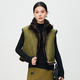 reversible Finnish Fox Fur Vest Barn Style Winter Sleeveless Jacket