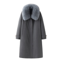 women's Finnish Fox Fur Parka With Detachable Rex Rabbit Liner