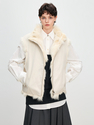white women's Finnish Fox Fur Genuine Leather Reversible Vest