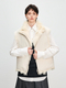 white women's Finnish Fox Fur Genuine Leather Reversible Vest