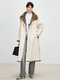 women's Reversible Long Parka With Rabbit Fur Lining