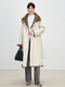 women's Reversible Long Parka With Rabbit Fur Lining