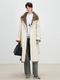 women's Reversible Long Parka With Rabbit Fur Lining