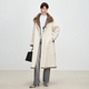 women's Reversible Long Parka With Rabbit Fur Lining