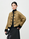 reversible Chinese Style Mink Fur Short Coat For Women