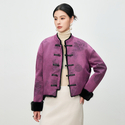 reversible Chinese Style Mink Fur Short Coat For Women