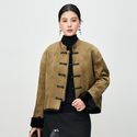 reversible Chinese Style Mink Fur Short Coat For Women