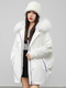 rex Rabbit Fur Lined Parka Coat Women Korean Loose Mid-Length Detachable