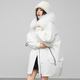 rex Rabbit Fur Lined Parka Coat Women Korean Loose Mid-Length Detachable