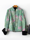 reversible Chinese Style Stand Collar Mink Fur Coat